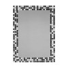 Espejo de Baño Luna Gresite Negro-Blanco 55x75 cm