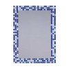 Espejo de Baño Luna Gresite Azul 55x75 cm