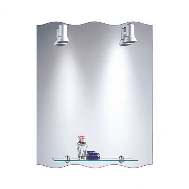 Espejo de Baño con Focos Balear Ola 60x75 cm