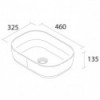 Lavabo CARLA 360 x 105 mm