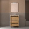 Conjunto Attila de 3 Cajones de 60 Mueble y Lavabo